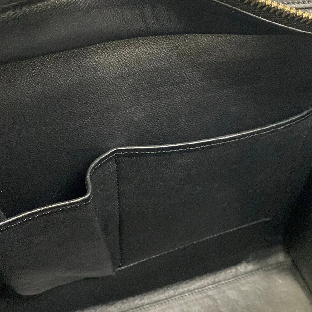 Celine Luggage Micro Shopper Handbag Gray Beige Blue Black